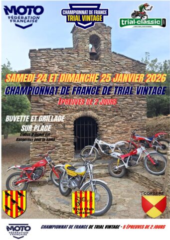 Le CF de Trial Vintage fait son ouverture à Corbère en janvier