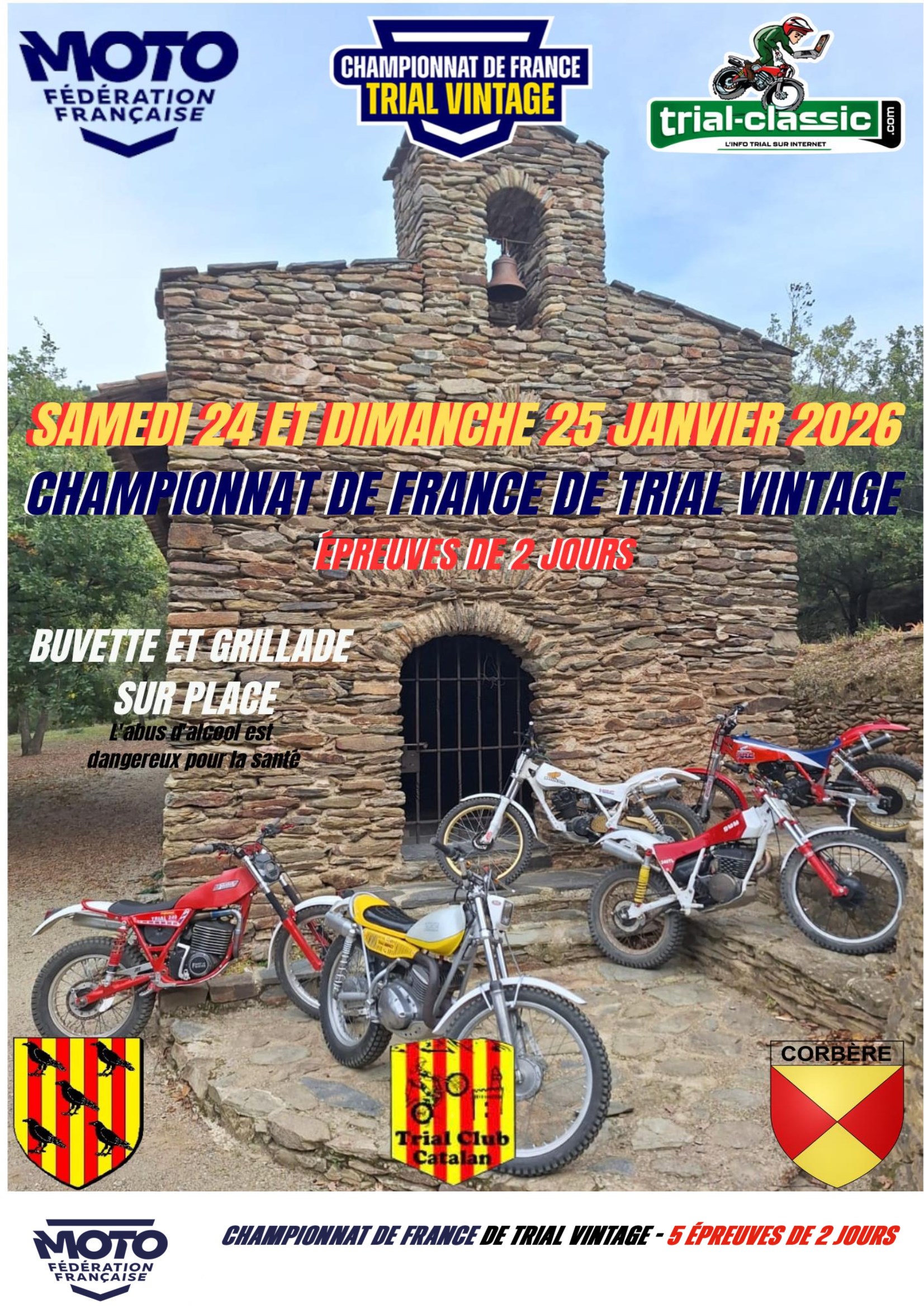 Le CF de Trial Vintage fait son ouverture à Corbère en janvier